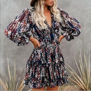 Floral Navy Dress